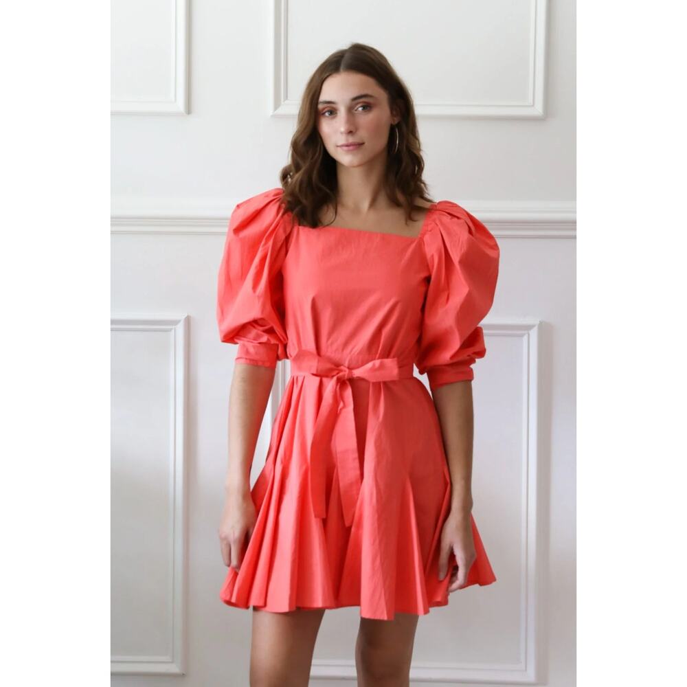 Mille Anais Dress in‎ Melon NO BELT Size L NWT